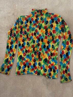 Issey Miyake Iconic Pleats Please top, size M